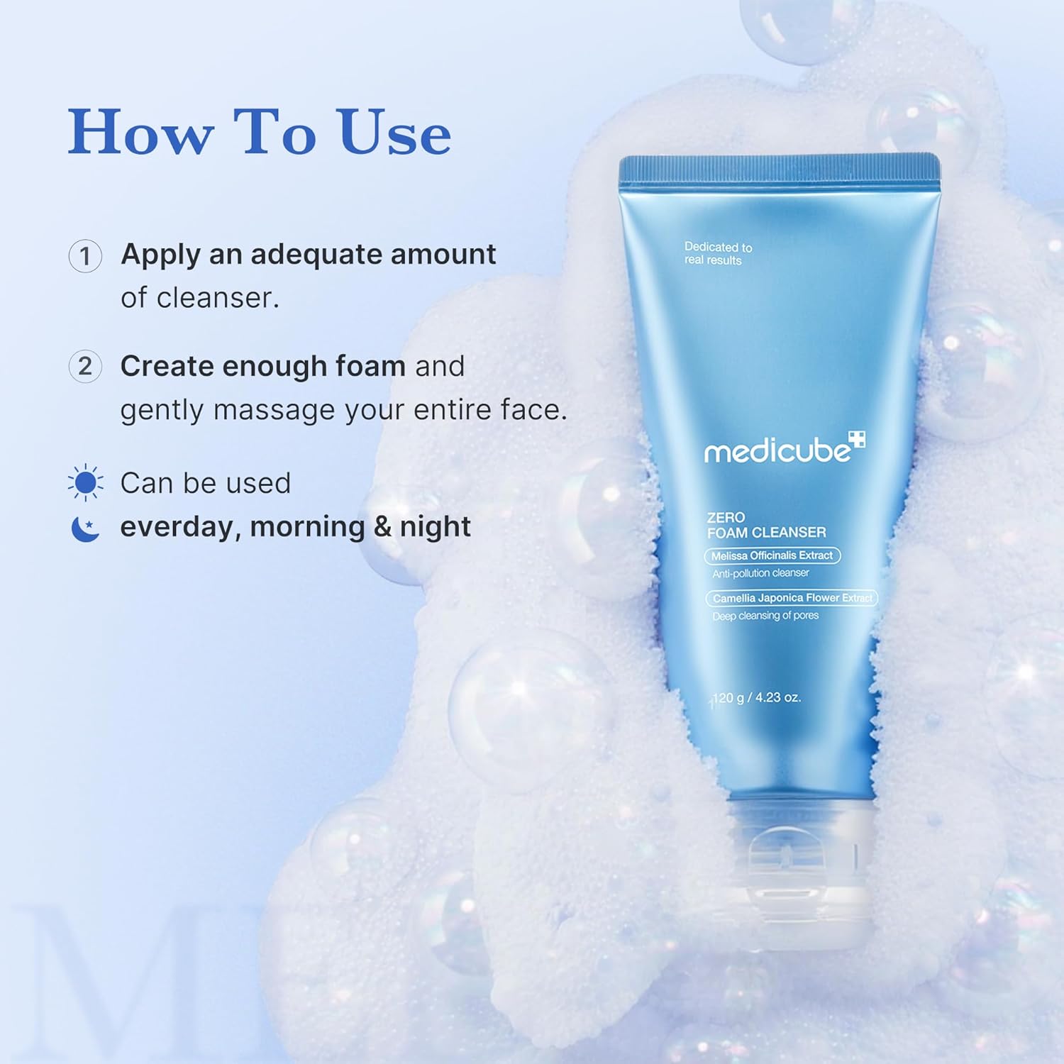 medicube Zero Foam Cleanser for Sensitive Skin