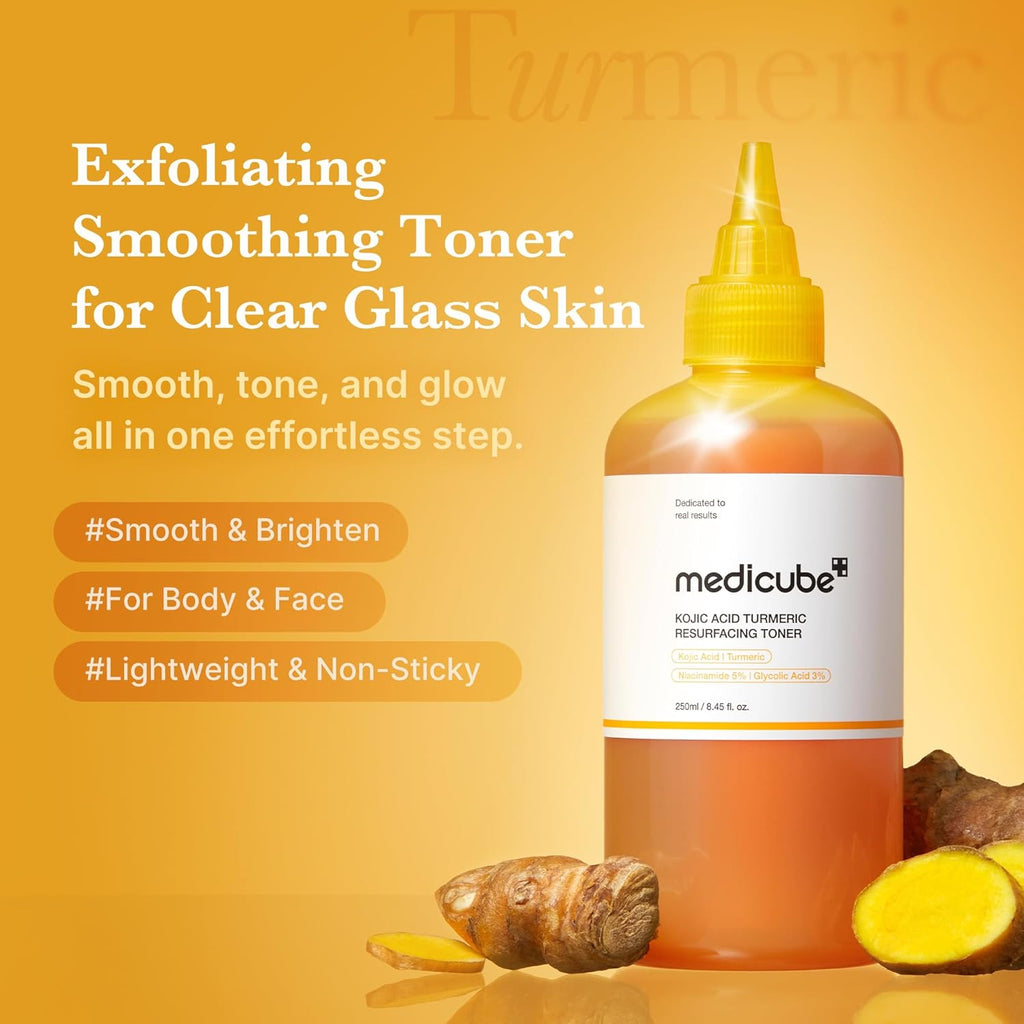 Medicube Kojic Acid Turmeric Smoothing Toner 250ml