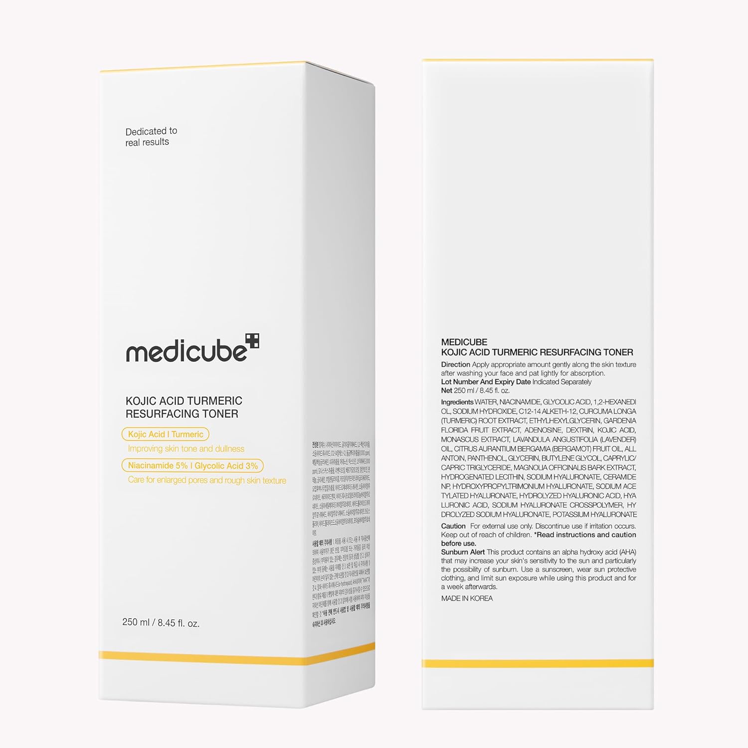 Medicube Kojic Acid Turmeric Smoothing Toner 250ml